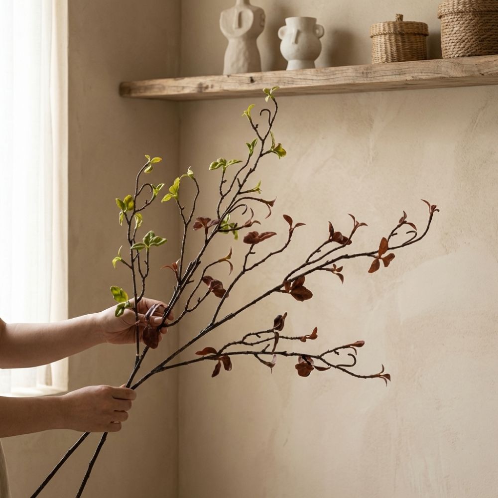 Sztuczne gałązki wierzby Real  – Branch Curly Willow recenzja i cena