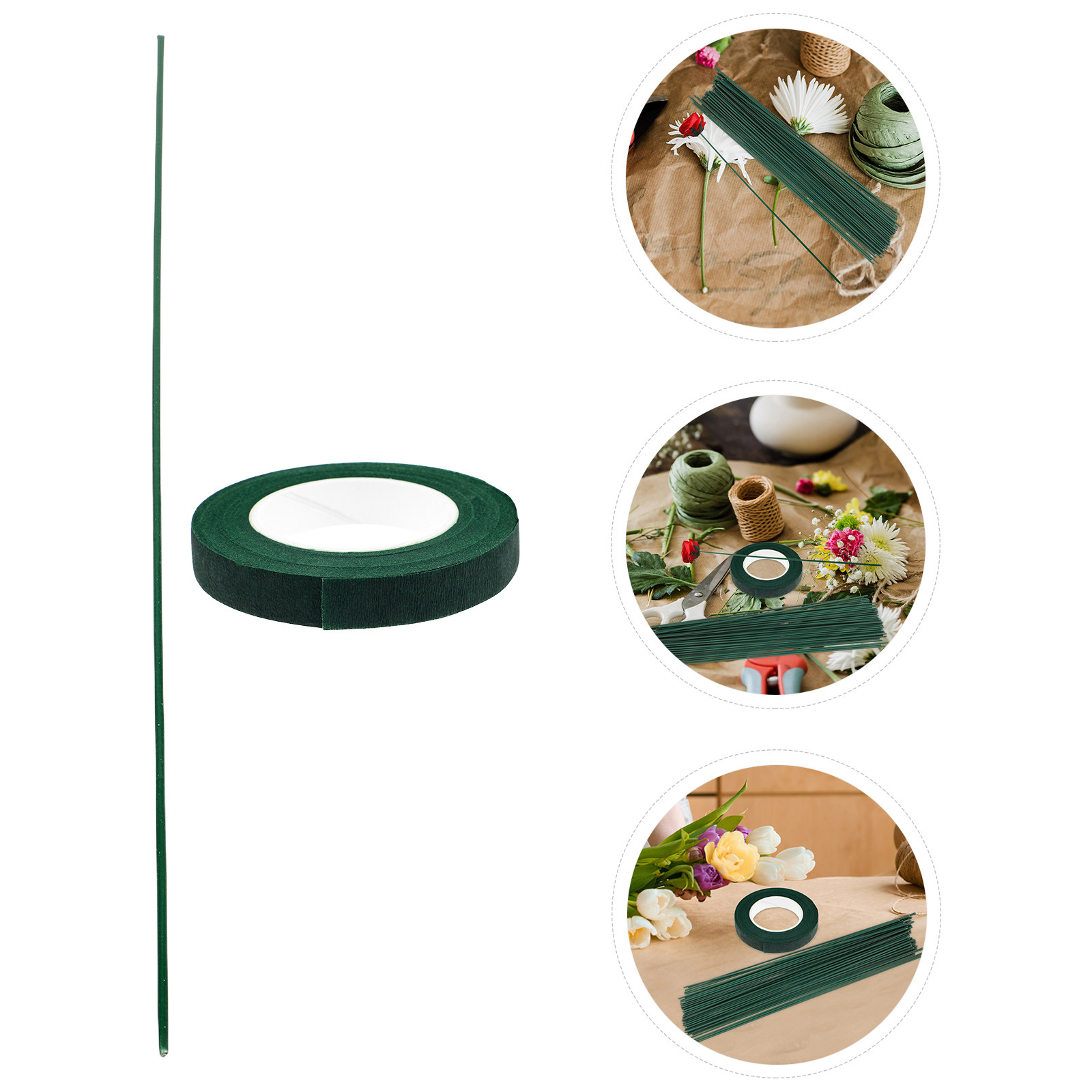 1 zestaw taśmy i drutu do komp – Floral Tape Green recenzja i cena